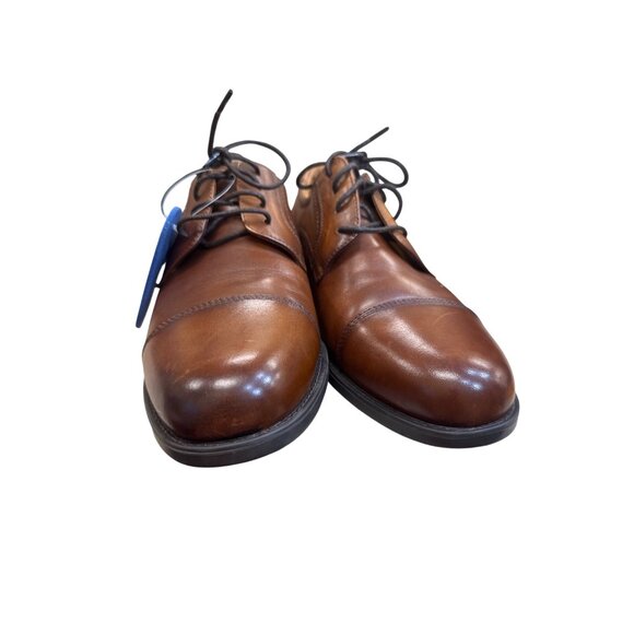 Florsheim Mens Brown Leather Oxford Dress Shoes Size 10.5D SKU 8277